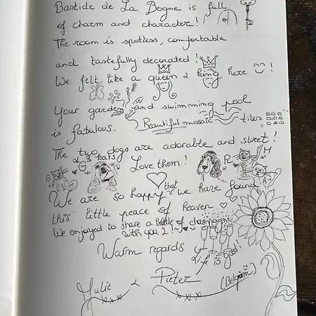 La Bastide De La Bogne לינה וארוחת בוקר *